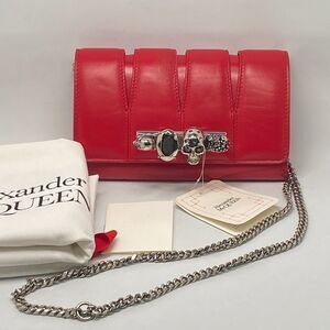 Alexander McQueen The Slash Skull Clutch Bag